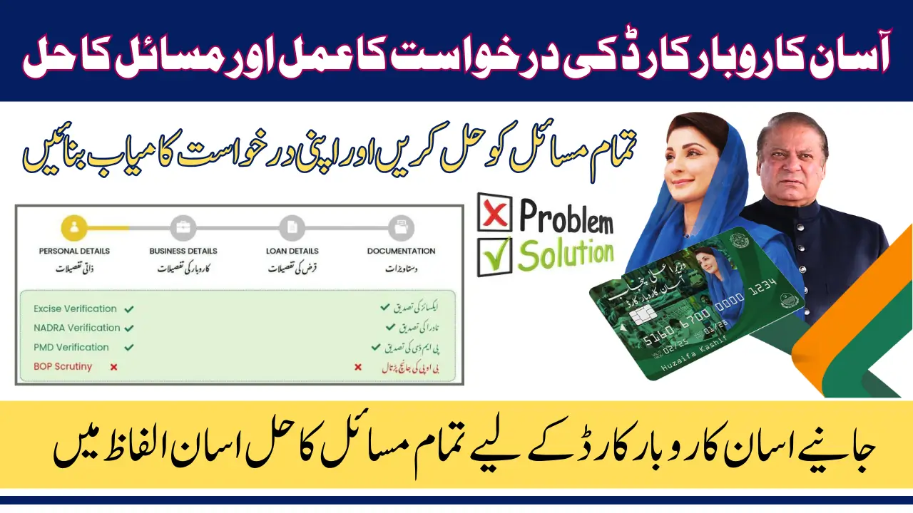 Common Problems And Solution For Asan Karobar Card To Get Loan Easily By Punjab Government In 2025 Complete Details
