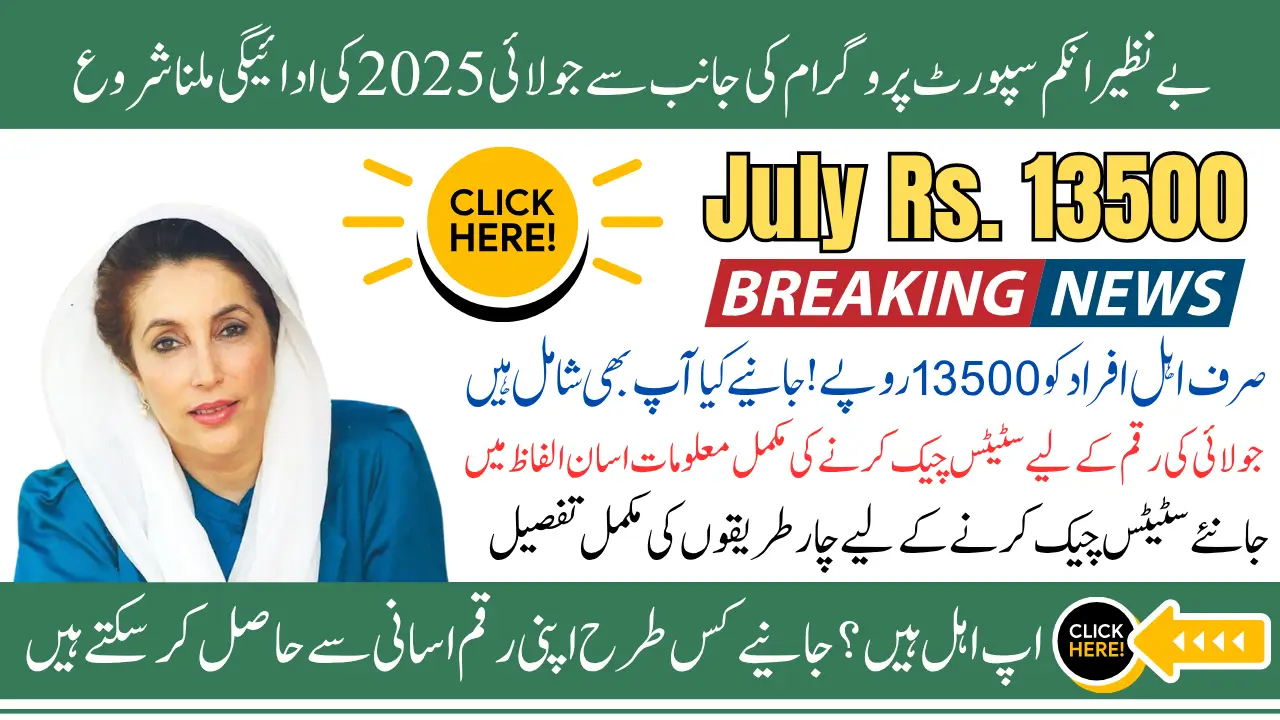 BISP 8171 July 2025 Payment Verification Detail in Step By Step For Both Old And New Registered Beneficiaries