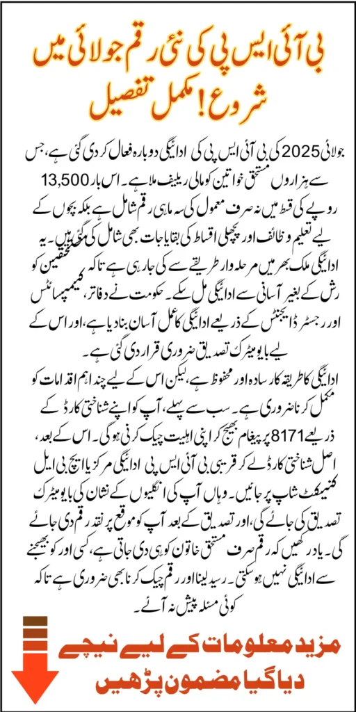 BISP 8171 Portal Update July 2025 Complete Guide For Beneficiaries To Verify Status Online