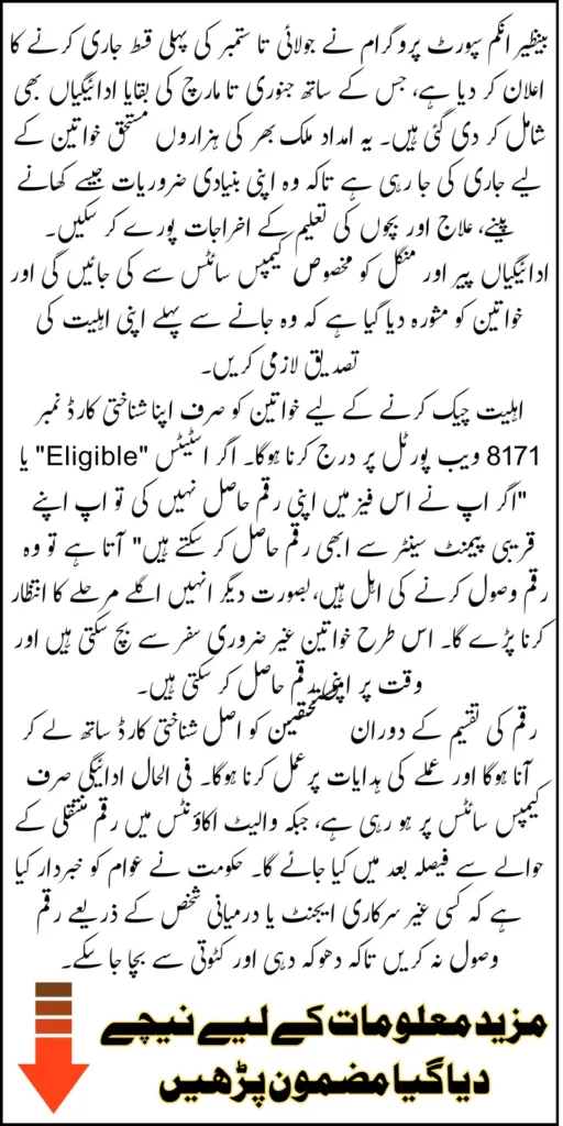 BISP Phase 1 July–September Pending Payments Released: Know How To Check And Receive In 2025