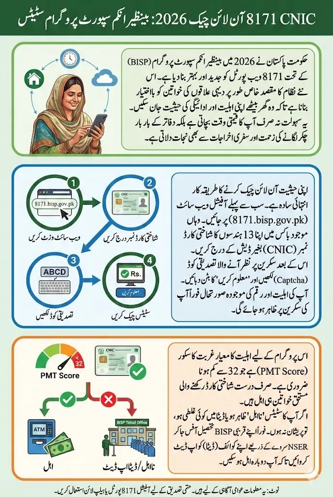 8171 CNIC Online Check 2026 to Verify BISP Eligibility and Payment Status Instantly