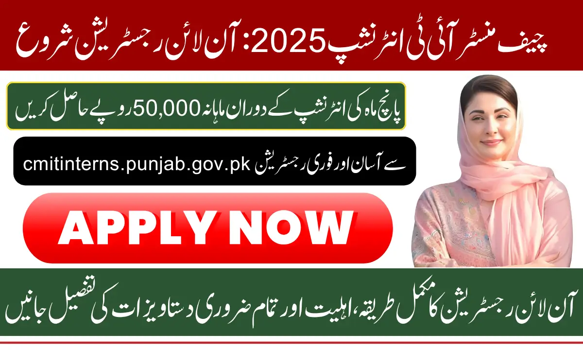 CMitinterns.punjab.gov.pk Registration Online Who Meet The Required Criteria Know Step-By-Step Method 2025