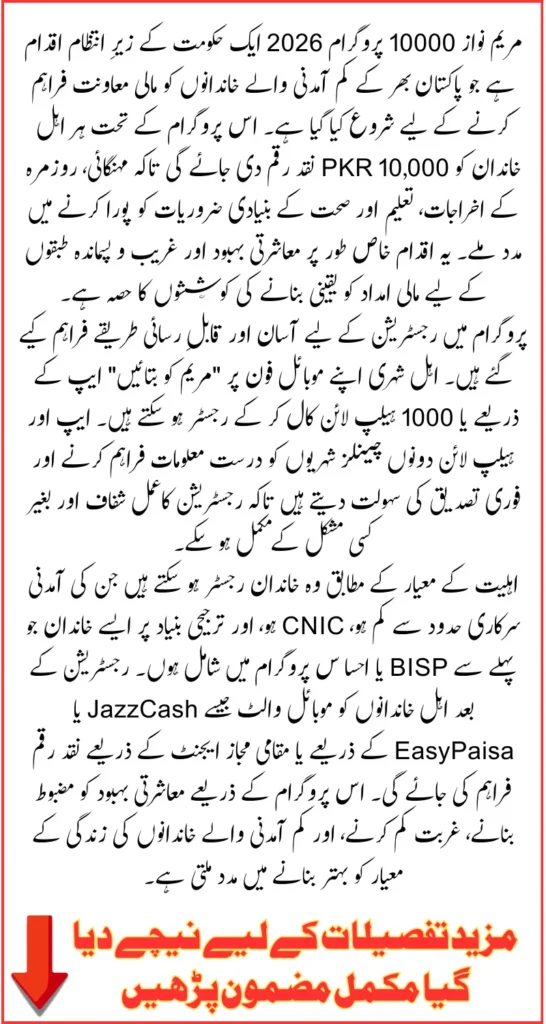 10000 Maryam Nawaz Registration: Latest Updates & Complete Application Process 2026