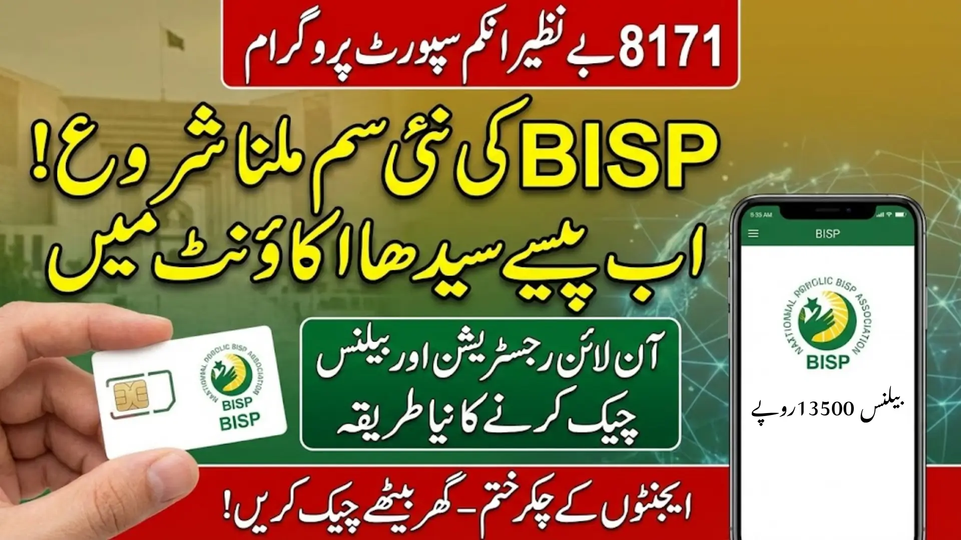 BISP.GOV.PK 8171 Web Portal: Full Official Guide for Online ...