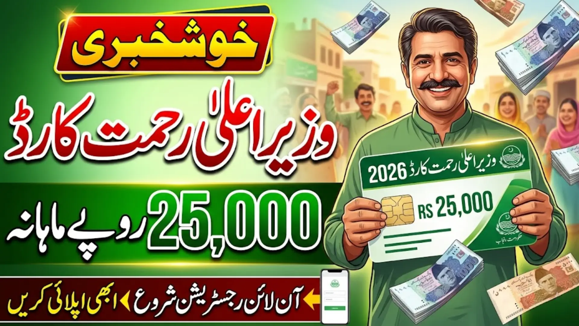 Punjab CM Rehmat Card 2026 Get 25000 Monthly Payment | Complete Step-by-Step Guide